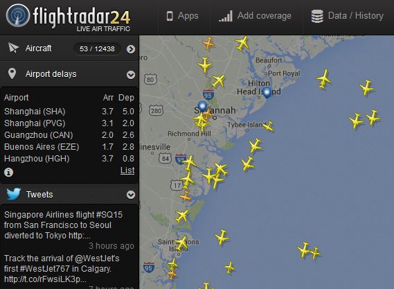 Where is my flight? Check out FlightRadar24